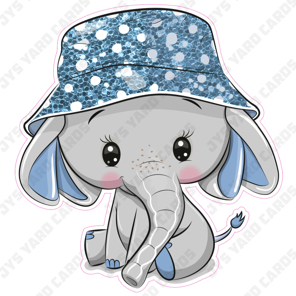 BABY ELEPHANT BLUE - Yard Card Signs by JYS International