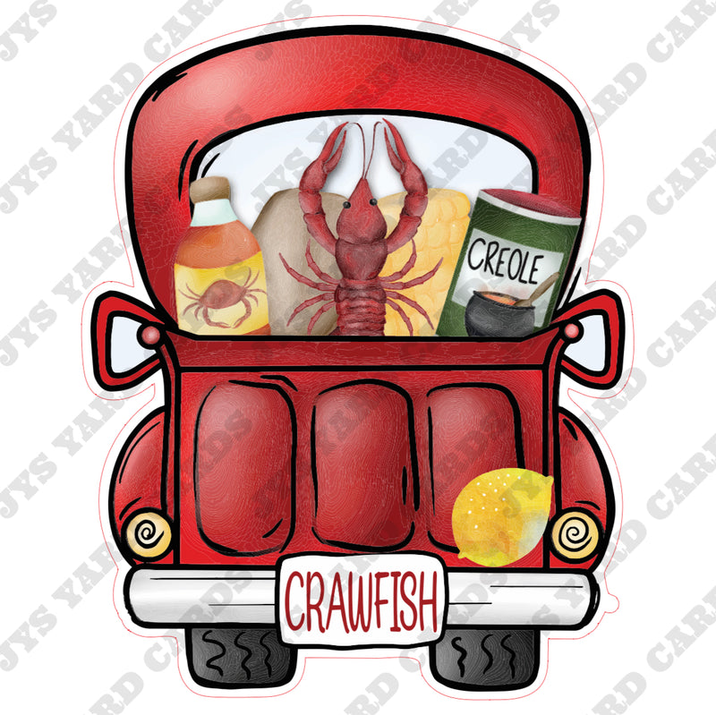 CRAWFISH TRUCK - Yard Card Signs by JYS International