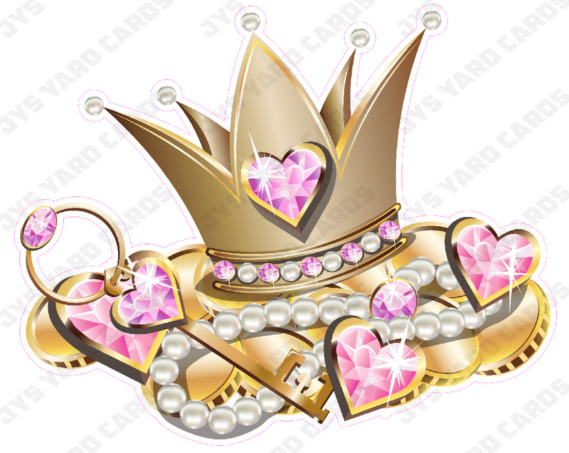 PRINCESS CROWN - Yard Card Signs by JYS International