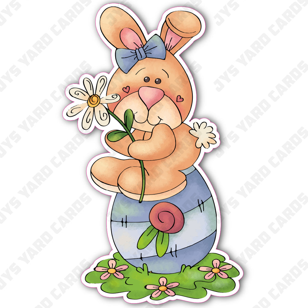 CARTOON BUNNY 1 - Yard Card Signs by JYS International