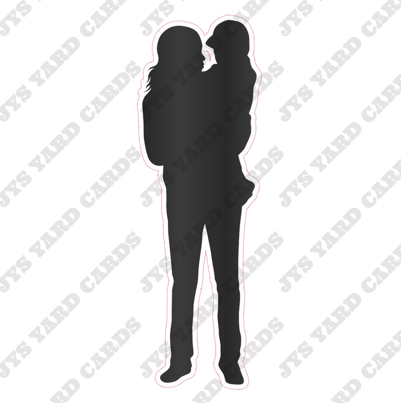 FAMILY SILHOUETTE 3 - Yard Card Signs by JYS International