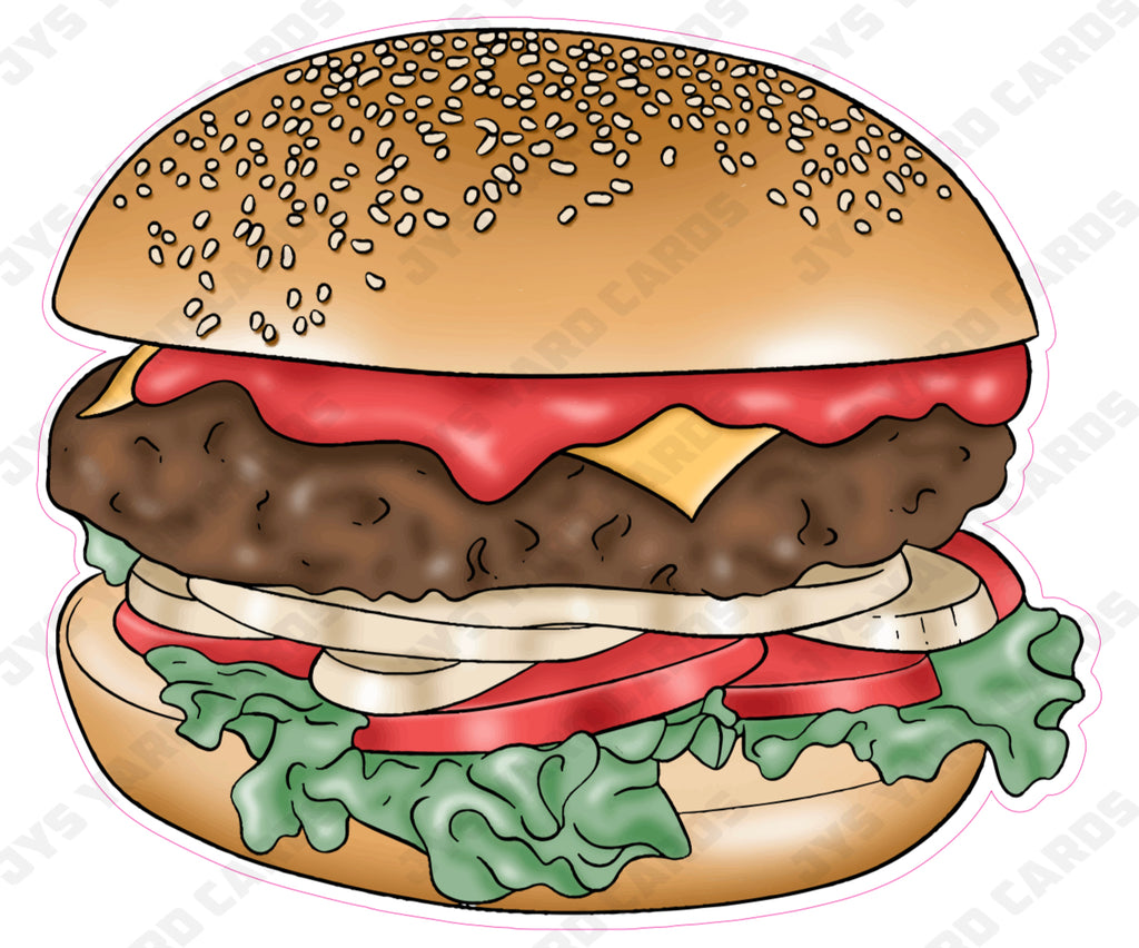 HAMBURGER - Yard Card Signs by JYS International