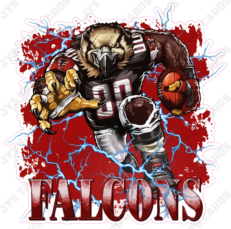 FALCONS MASCOT - Yard Card Signs by JYS International