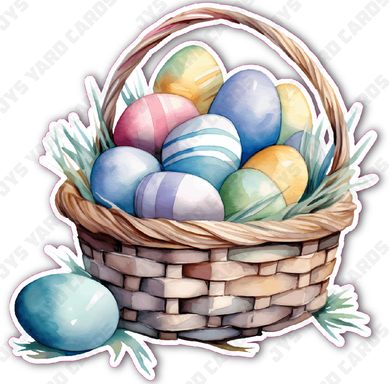 EASTER BASKET 1 - Yard Card Signs by JYS International