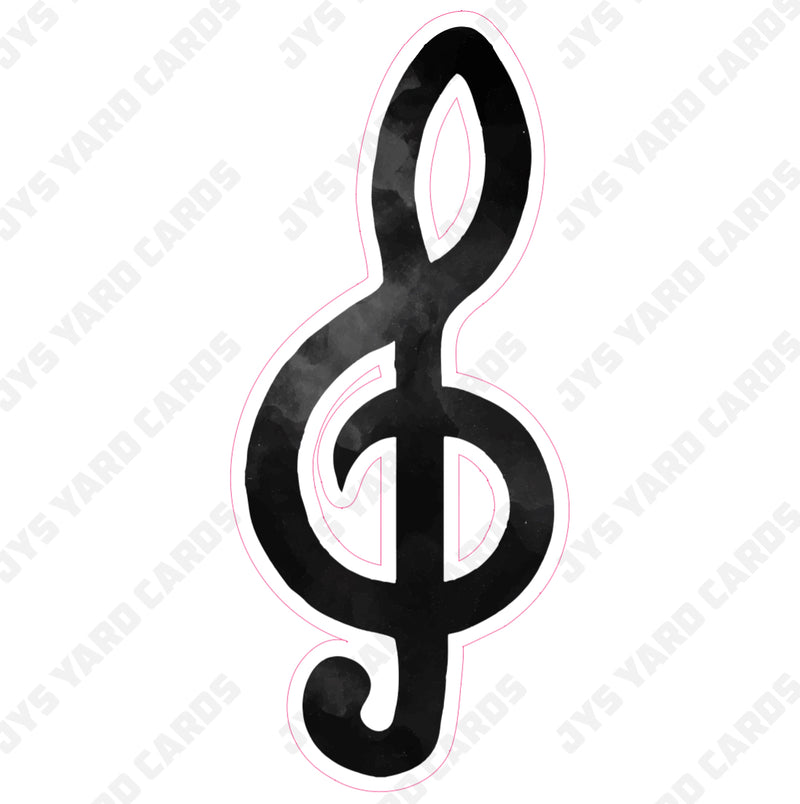 MUSIC NOTE 2 - Yard Card Signs by JYS International