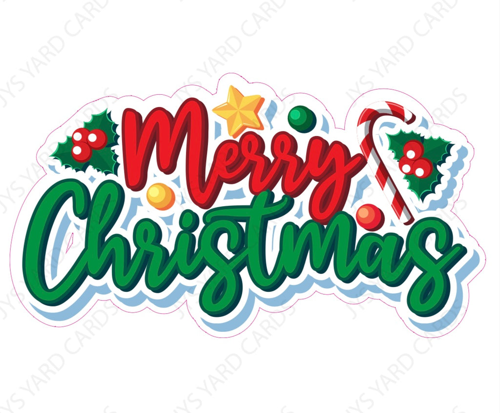 Merry Christmas Centerpiece - Yard Card Signs by JYS International