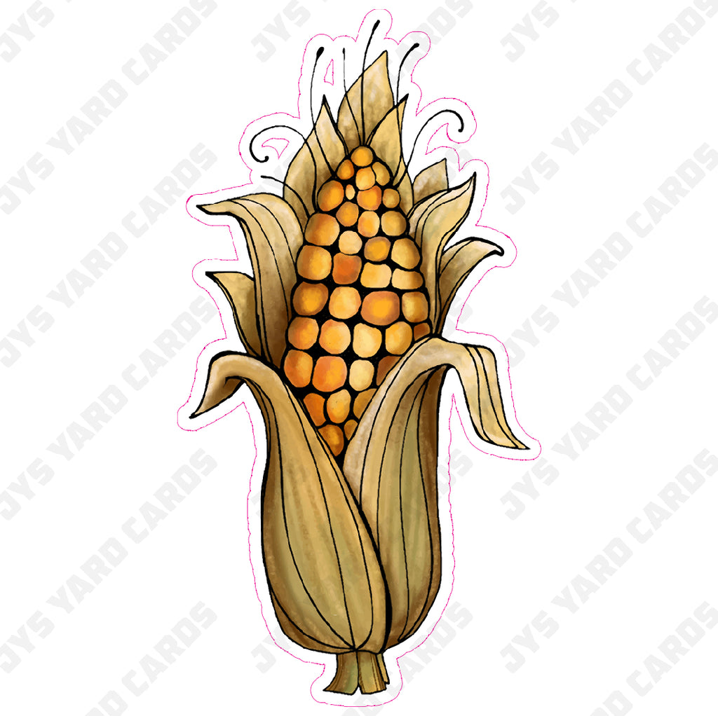 INDIAN CORN - Yard Card Signs by JYS International