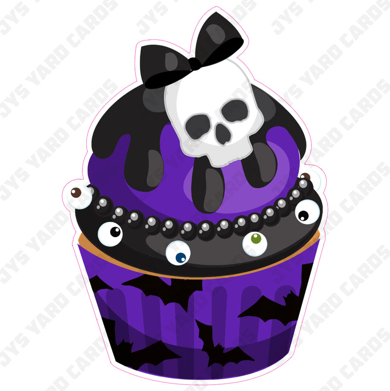 HALLOWEEN CUPCAKE 05 - Yard Card Signs by JYS International