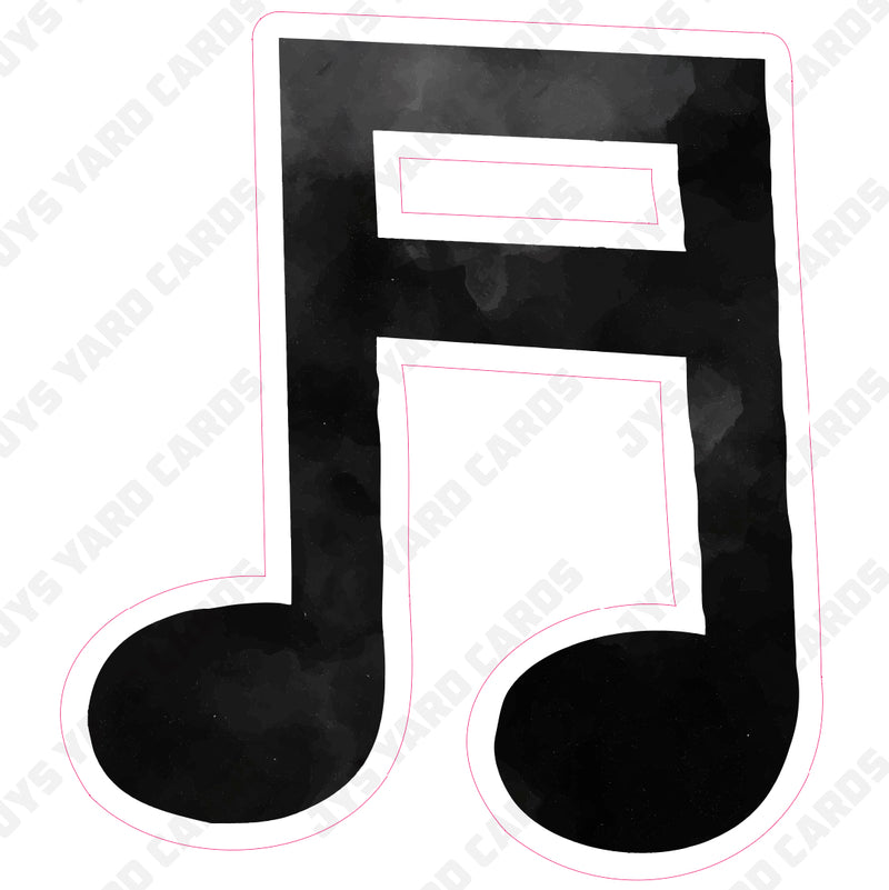 MUSIC NOTE 1 - Yard Card Signs by JYS International