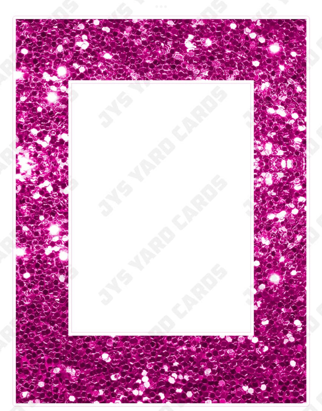 GLITTER HBD PHOTO FRAME: HOT PINK - Yard Card Signs by JYS International