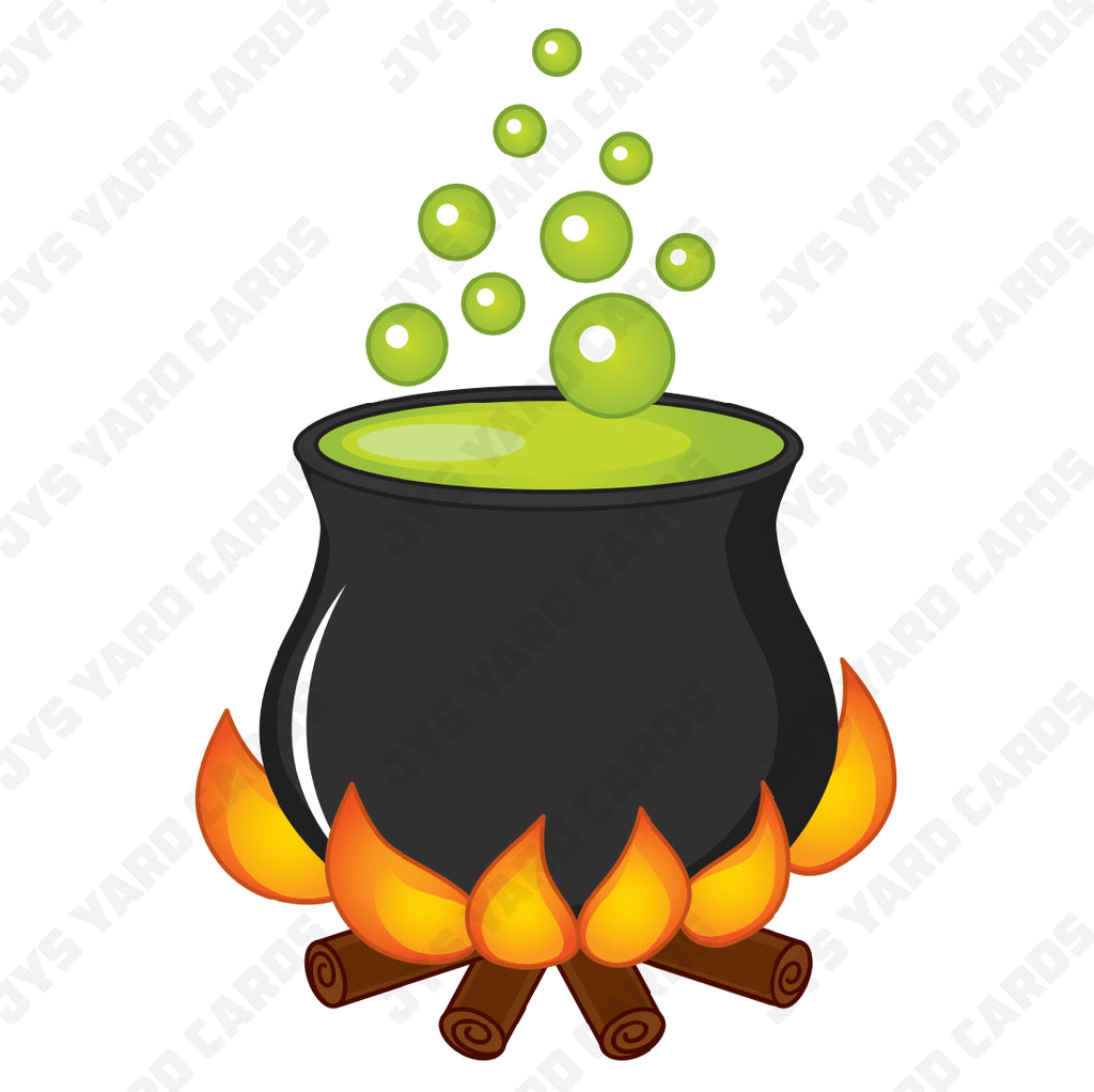 WITCH CAULDRON - Yard Card Signs by JYS International