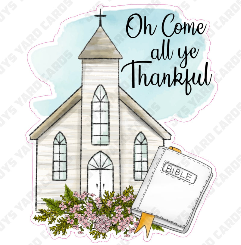 ALL YE THANKFUL - Yard Card Signs by JYS International