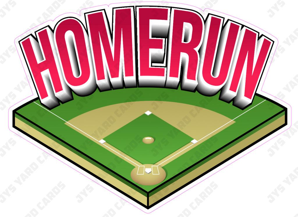 BASEBALL HOMERUN - Yard Card Signs by JYS International