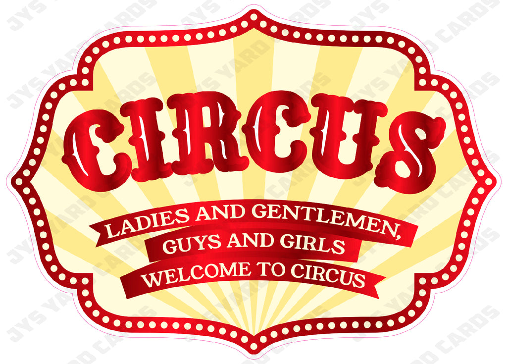 CIRCUS CENTERPIECE - Yard Card Signs by JYS International