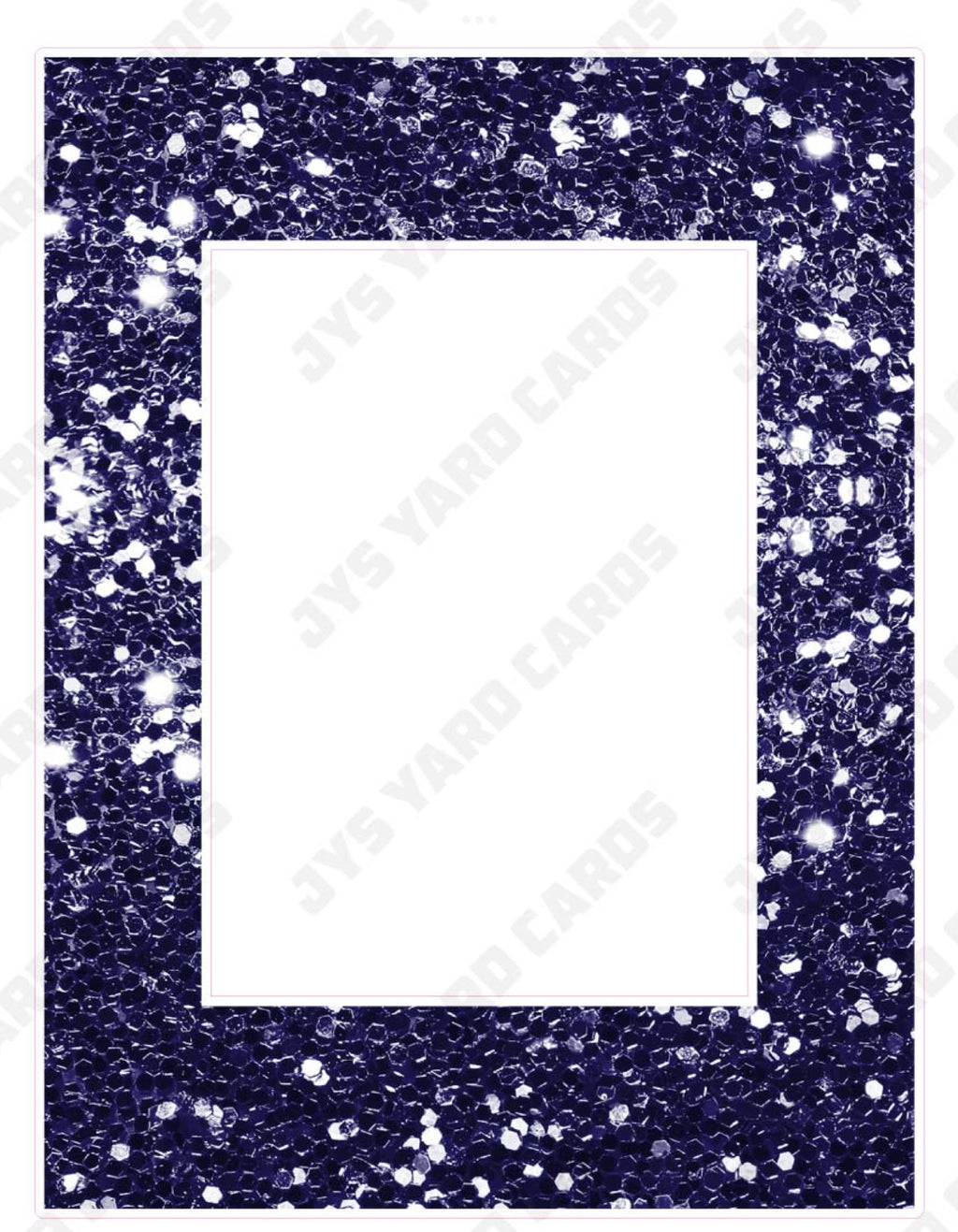 GLITTER HBD PHOTO FRAME: NAVY - Yard Card Signs by JYS International