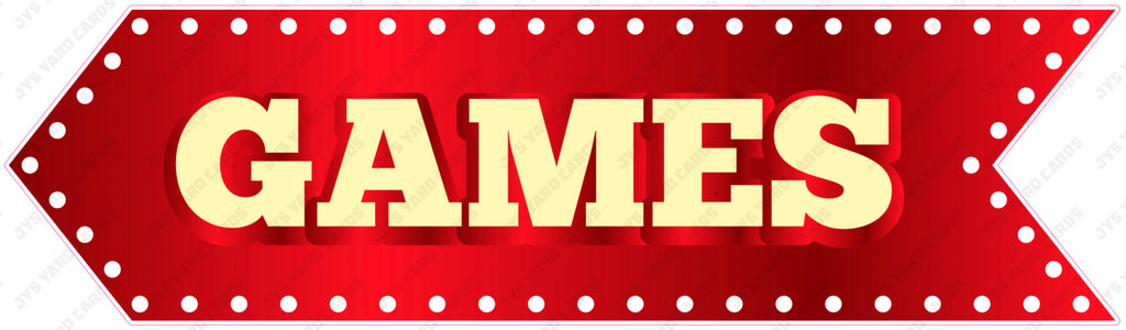 GAMES SIGN - Yard Card Signs by JYS International