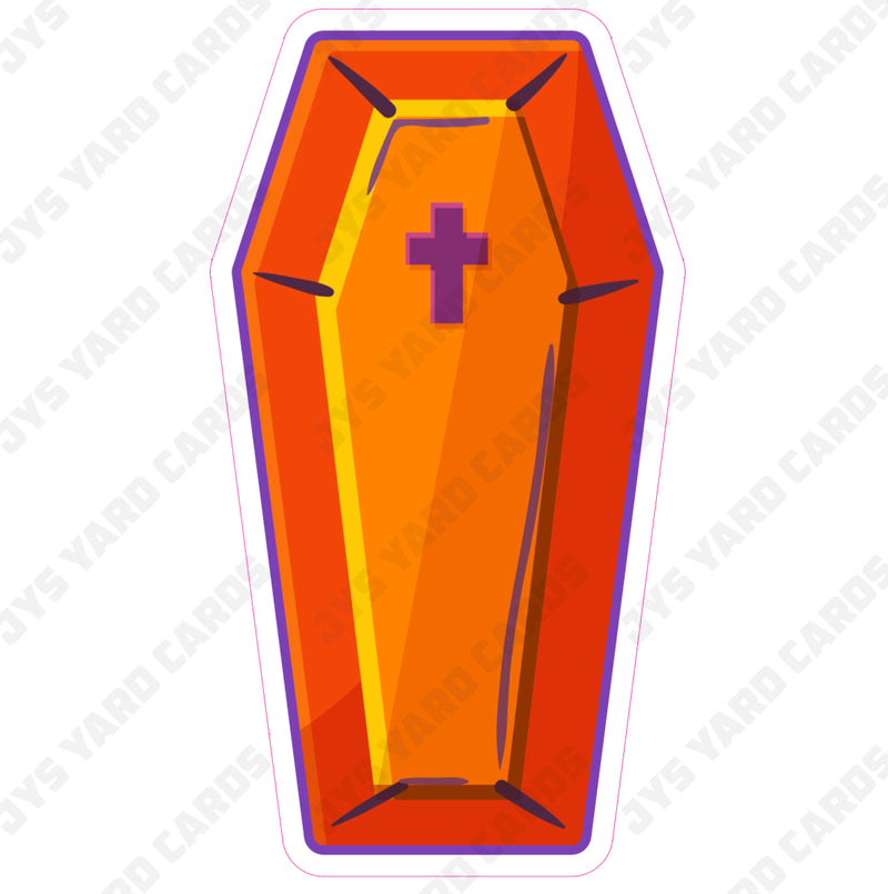 HALLOWEEN COFFIN - Yard Card Signs by JYS International