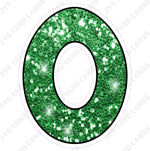 Single Letters: 23” Bouncy Glitter Green - Yard Card Signs by JYS International