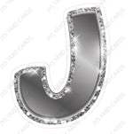 Single Letters: 23” Bouncy Metallic Silver - Yard Card Signs by JYS International