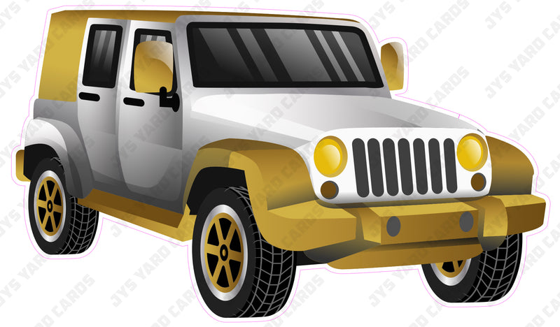 JEEP: GOLD - Yard Card Signs by JYS International