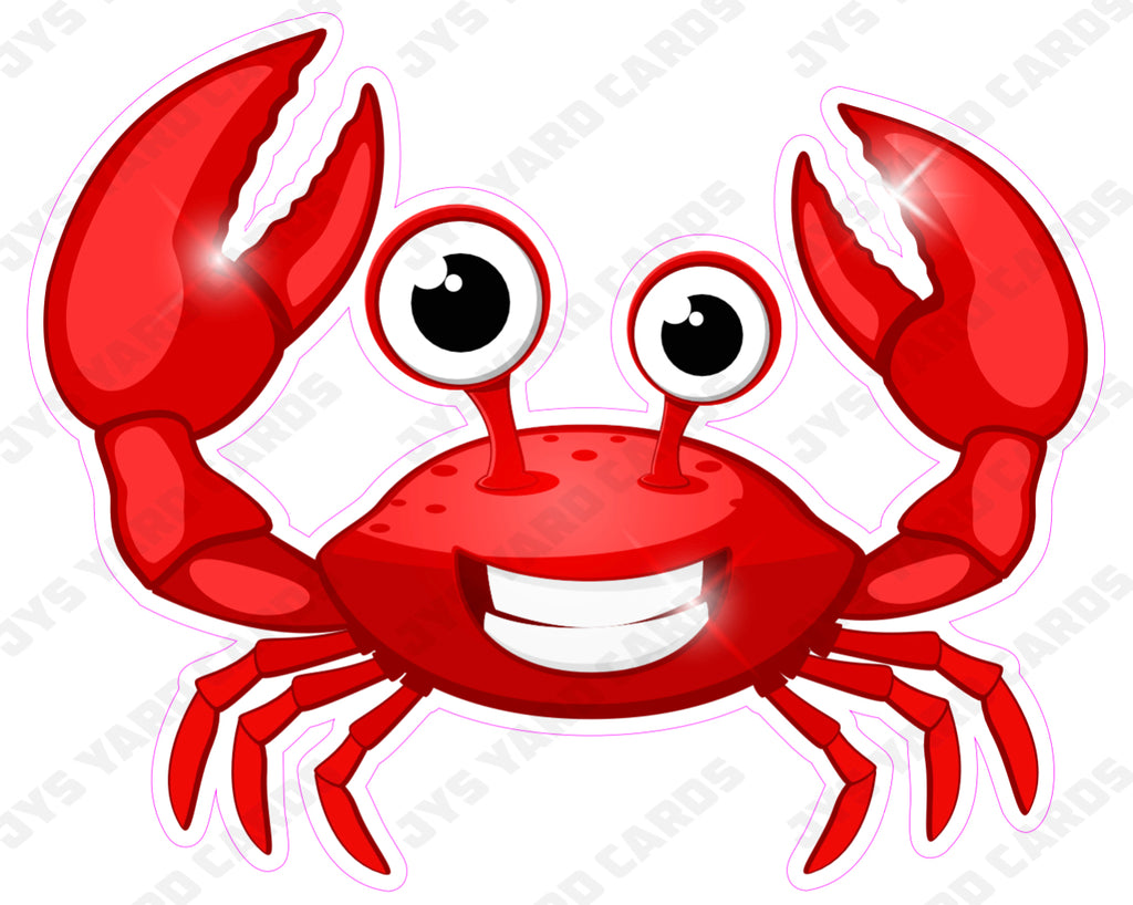 RED CRAB - Yard Card Signs by JYS International