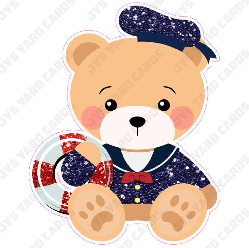 NAUTICAL BEAR - Yard Card Signs by JYS International