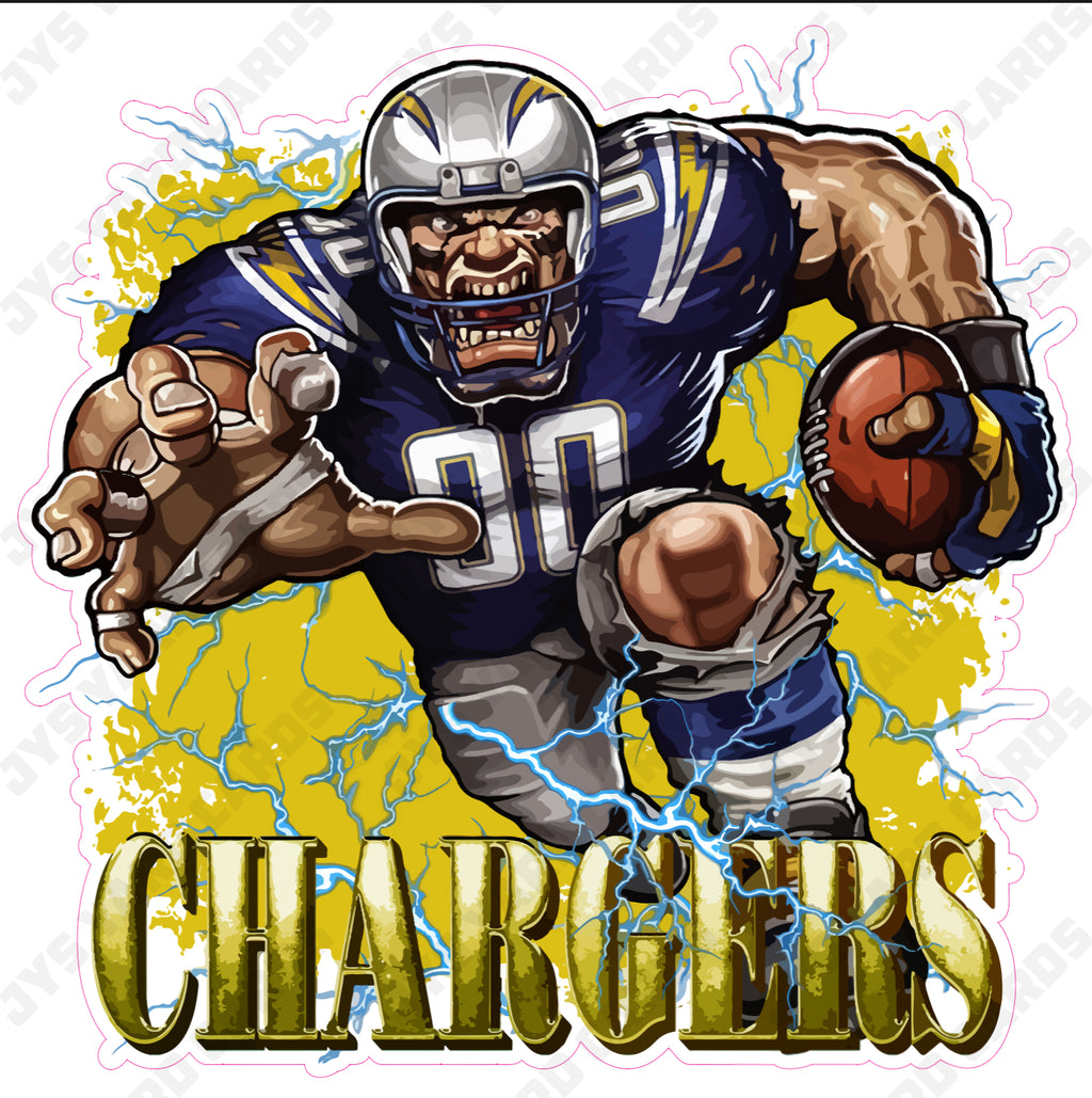 CHARGERS MASCOT - Yard Card Signs by JYS International