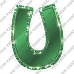 Single Letters: 12” Bouncy Metallic Green - Yard Card Signs by JYS International