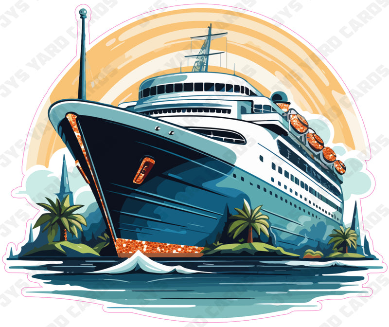 CRUISE BOAT - Yard Card Signs by JYS International