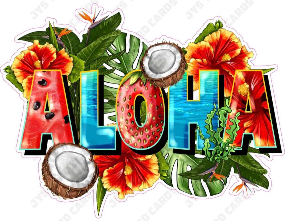 ALOHA - Yard Card Signs by JYS International