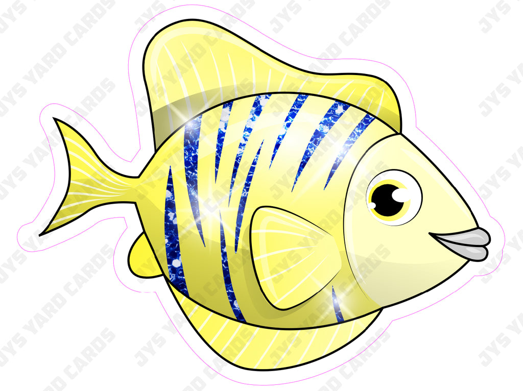 YELLOW FISH - Yard Card Signs by JYS International