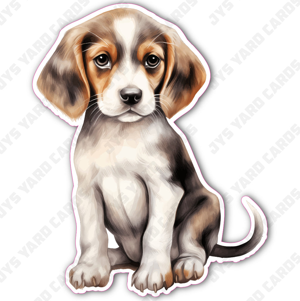 CUTE PUPPY: BEAGLE 1 - Yard Card Signs by JYS International