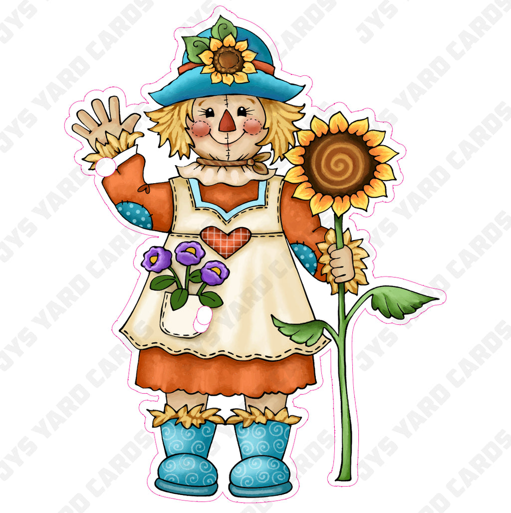 SCARECROW GIRL 1 - Yard Card Signs by JYS International