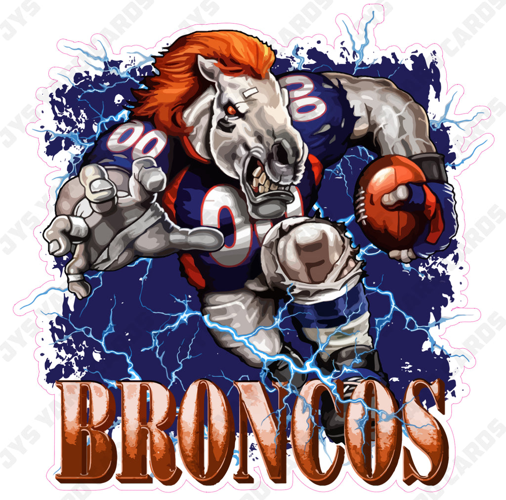 BRONCOS MASCOT - Yard Card Signs by JYS International