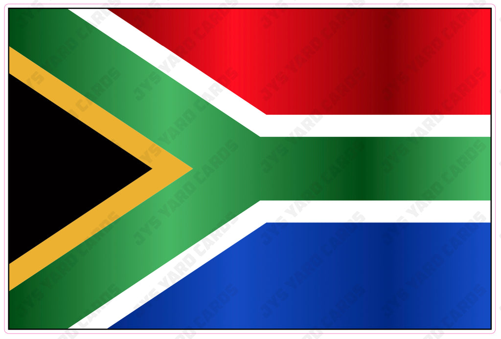 SOUTH AFRICAN FLAG - Yard Card Signs by JYS International