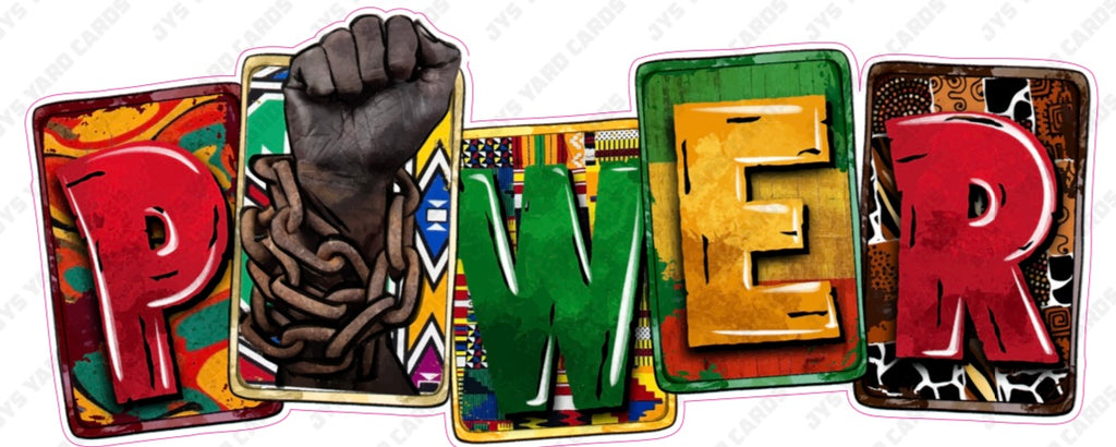 BLACK POWER - Yard Card Signs by JYS International