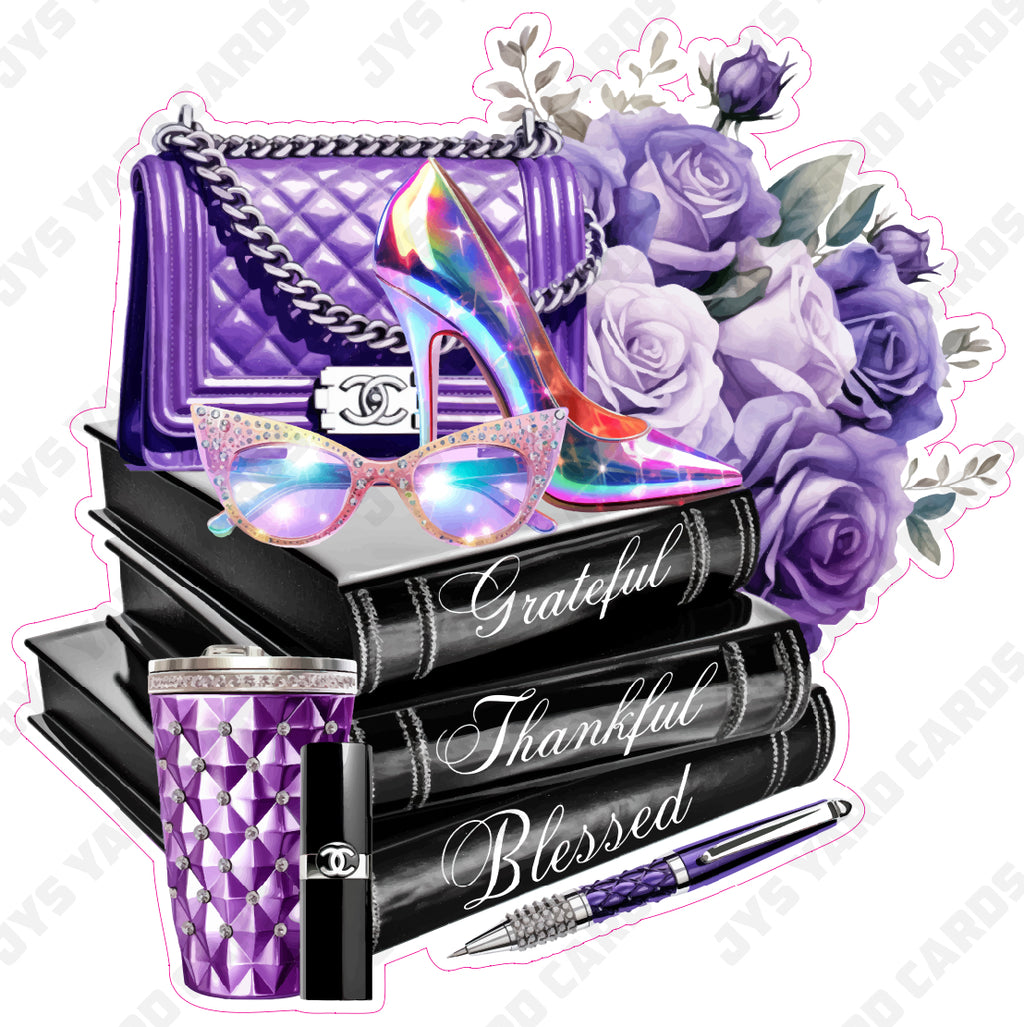 WOMEN’S MIX: PURPLE & BLACK - Yard Card Signs by JYS International