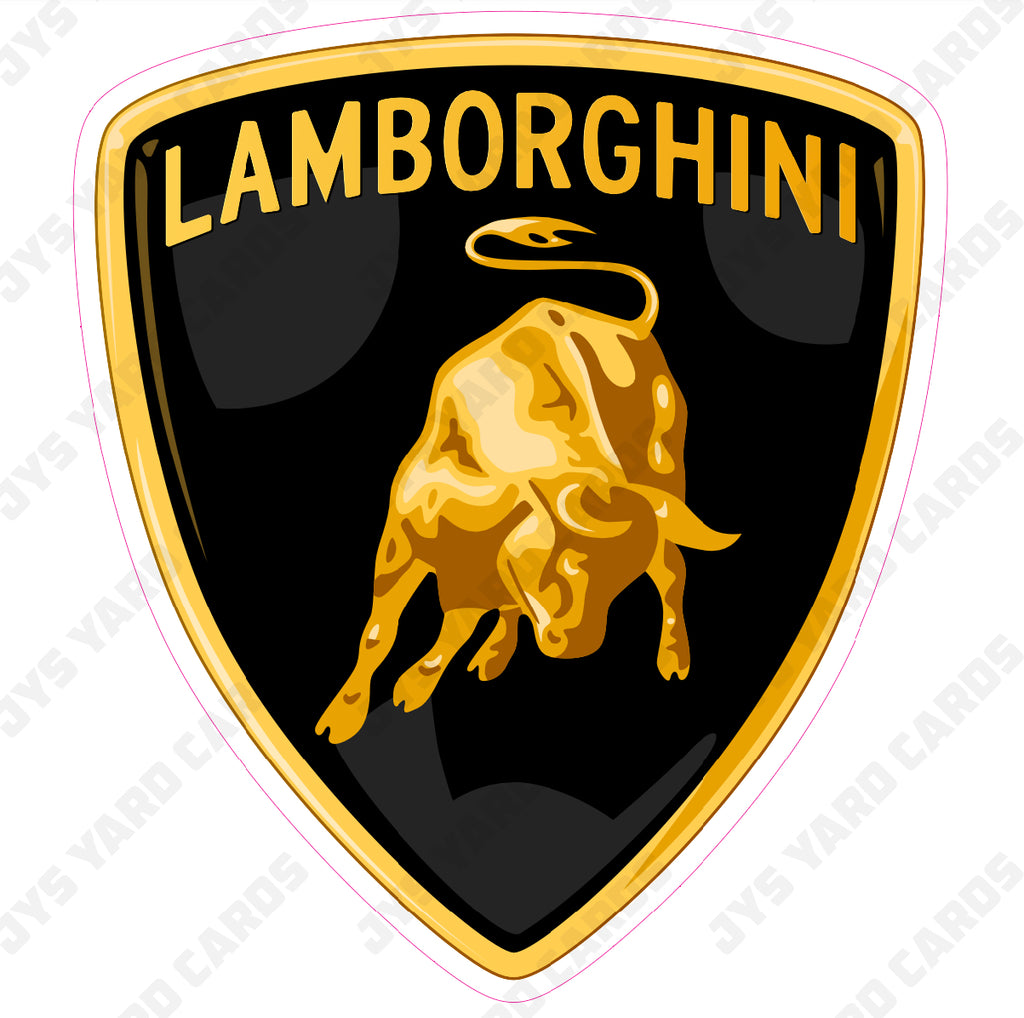 LAMBORGHINI LOGO - Yard Card Signs by JYS International