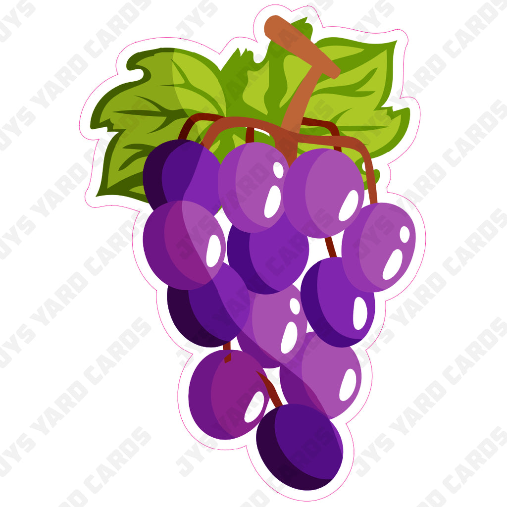 GRAPES - Yard Card Signs by JYS International