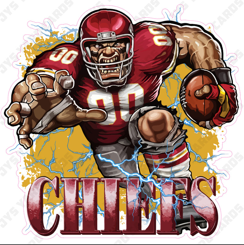 CHIEFS MASCOT - Yard Card Signs by JYS International