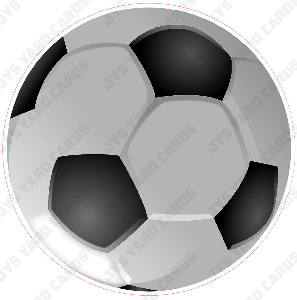 SOCCER BALL - Yard Card Signs by JYS International