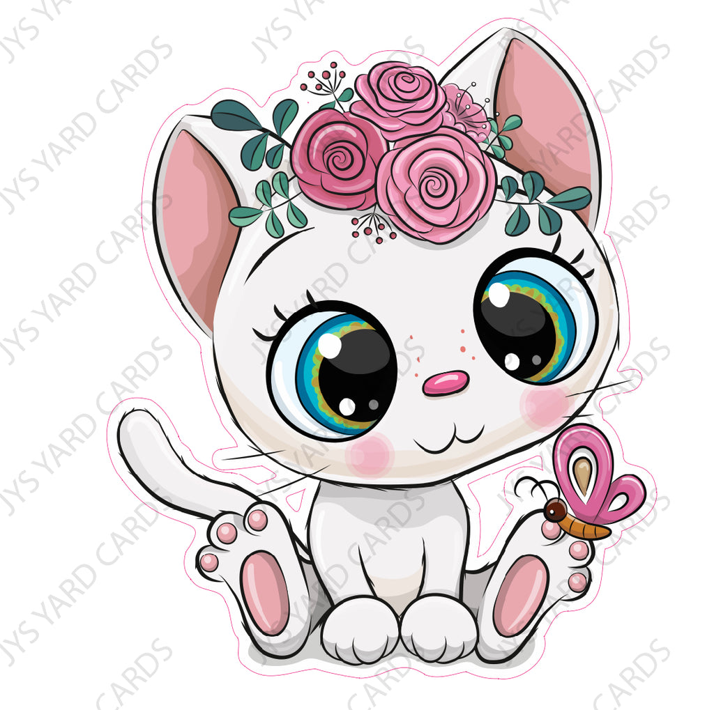 CUTE CATS 5 - Yard Card Signs by JYS International