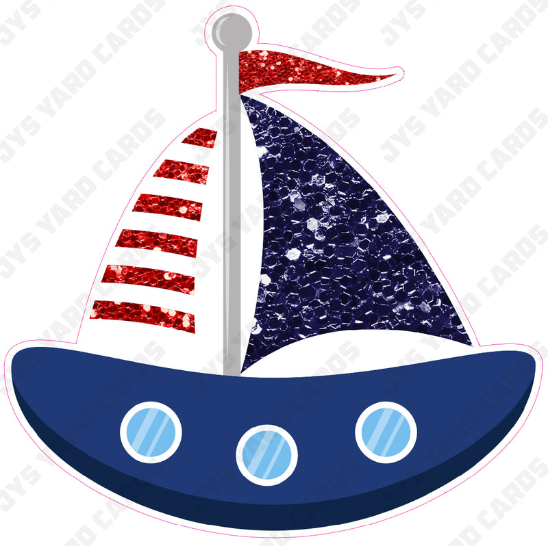 SAILBOAT - Yard Card Signs by JYS International