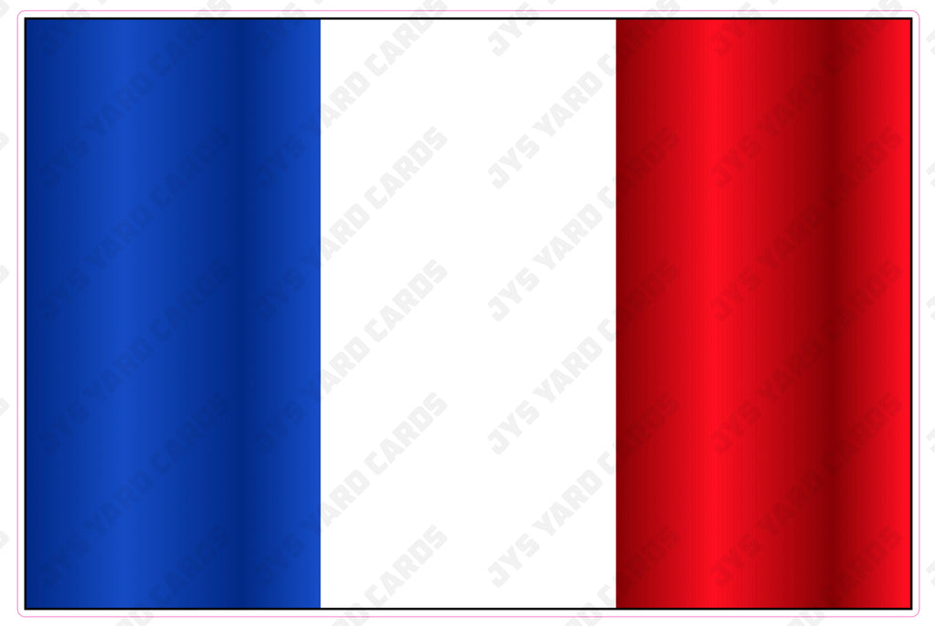 FRANCE FLAG - Yard Card Signs by JYS International