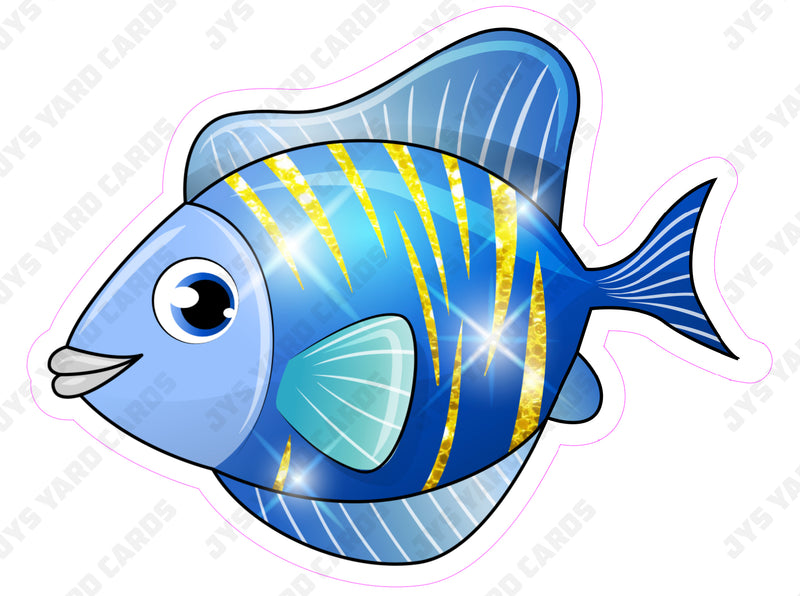 BLUE FISH - Yard Card Signs by JYS International