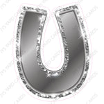 Single Letters: 12” Bouncy Metallic Silver - Yard Card Signs by JYS International