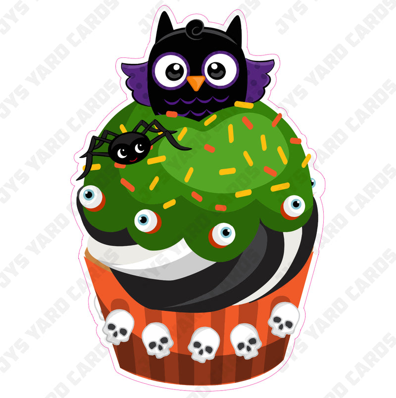 HALLOWEEN CUPCAKE 08 - Yard Card Signs by JYS International