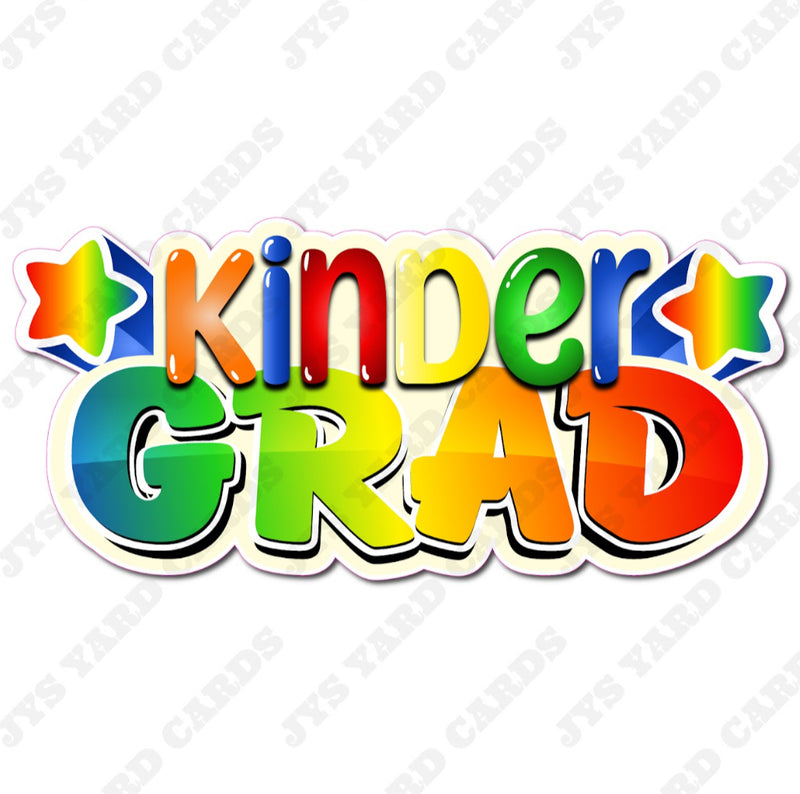 KINDERGARTEN FLASH 1 - Yard Card Signs by JYS International