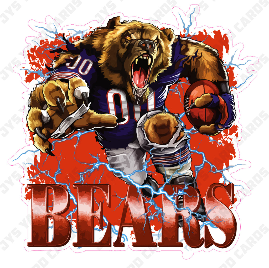 BEARS MASCOT - Yard Card Signs by JYS International