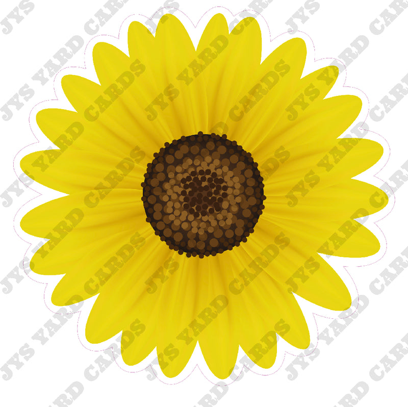 FLOWER: YELLOW - Yard Card Signs by JYS International